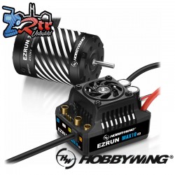 Hobbywing Ezrun MAX10 G2 80A Combo 3652SD-4100kV con eje de 3.175 mm