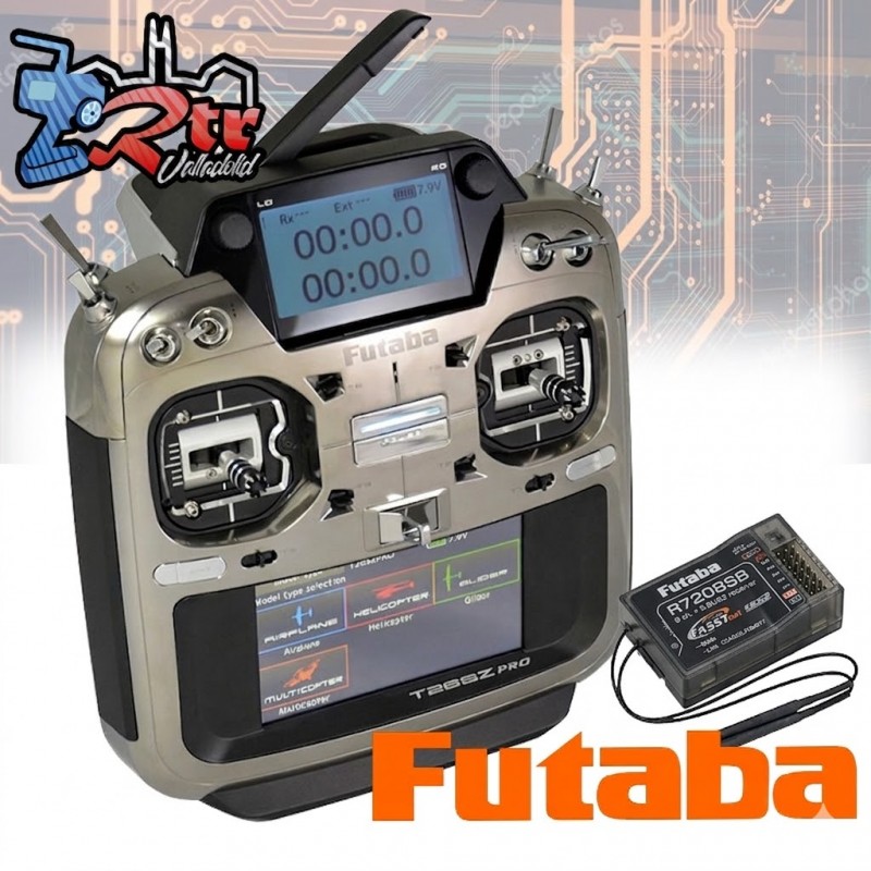 Emisora Futaba T26SZ Pro + Receptor Fasstest-R7208SB