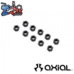 Tuerca M3 delgada negra 10 uniddes Axial AXI-3836