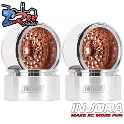 Llantas Injora 1.9 beadlock Turbine 78Gr por unidad 10mm Outset (4 Unidades) W1955 Marron