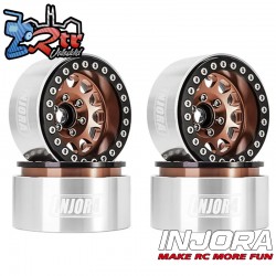 Llantas Injora 1.9 beadlock Turbine 100Gr por unidad 10.4mm Outset (4 Unidades) W1949 Dorado