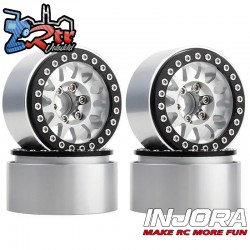 Llantas Injora 1.9 beadlock 86Gr por unidad 10mm Outset (4 Unidades) 18239 Plata