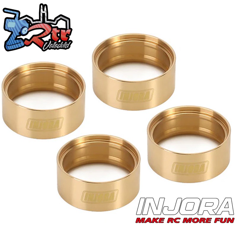 Anillos de sujeción internos Beadlock de latón Injora de 94g unidad para llantas de 1,9"
