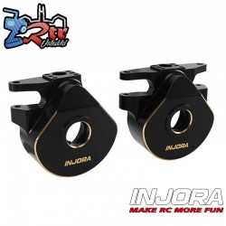 Manguetas de dirección Injora de latón negro para VP H10 Optic 1/10