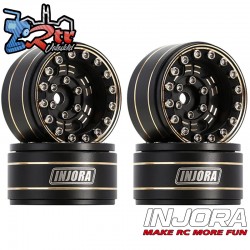 Llantas INJORA de 1.0" Laton 47gr Micro Crawlers 3.15mm 4 unidades W1005