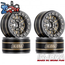 Llantas INJORA de 1.0" Laton 47gr Micro Crawlers 3.15mm 4 unidades W1005 Plomo