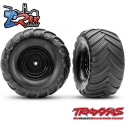 Ruedas Traxxas Groove ensambladas Negro 1/10 12mm TRA3665-BLK