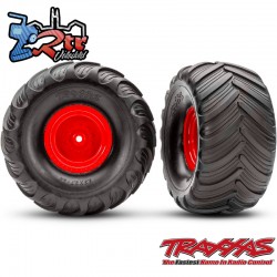 Ruedas Traxxas Groove ensambladas Rojo 1/10 12mm TRA3665-RED