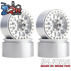 Llantas Injora 1.9 beadlock 86Gr por unidad 10mm Outset (4 Unidades) 18239 Plata