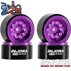 Llantas Injora 0.7" D19 Purpura Aluminio SCX30 1/30 W7008