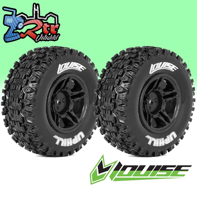 Ruedas Louise 12mm SC 1/10 SC-UPHILL Pegadas Rellenas LR-T3223SBAA