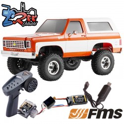 FMS Chevrolet K5 Blazer FCX24 Escobillas Scaler RTR 4x4 1/24 Naranja
