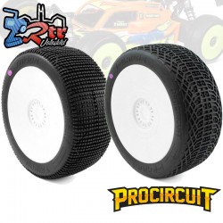 Ruedas Procircuit I-Barrs V3 Buggy K1 Arcilla super suave en llanta Blanca