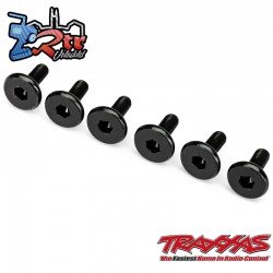 Tornillos de cabeza plana de 3x8 mm 6 unidades Traxxas...