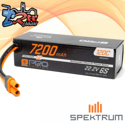 Batería Spektrum LiPo 7200mAh 22.2V 6S 120C IC5 Smart G2