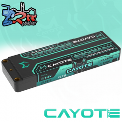 Batería LiPo CAYOTE Racing de 6300 mAh, 7,6 V, 2S, 145C HV 5 mm, 226 g