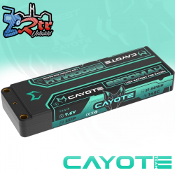 Batería LiPo CAYOTE Racing 6800mAh 7.6V 2S 145C HV LiPo 5mm, 249g