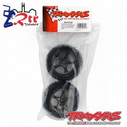 Ruedas Traseras traxxas Bandit Chrome negro TRA2470A