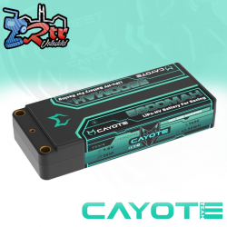 Batería LiPo CAYOTE Racing de 5600 mAh, 7,6 V, 2S, 145C HV 5 mm, 201 g