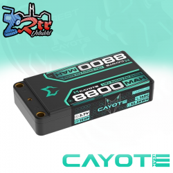 Batería LiPo CAYOTE Racing Shorty 8800mAh 3.7V 1S 145C HV  5mm, 162g