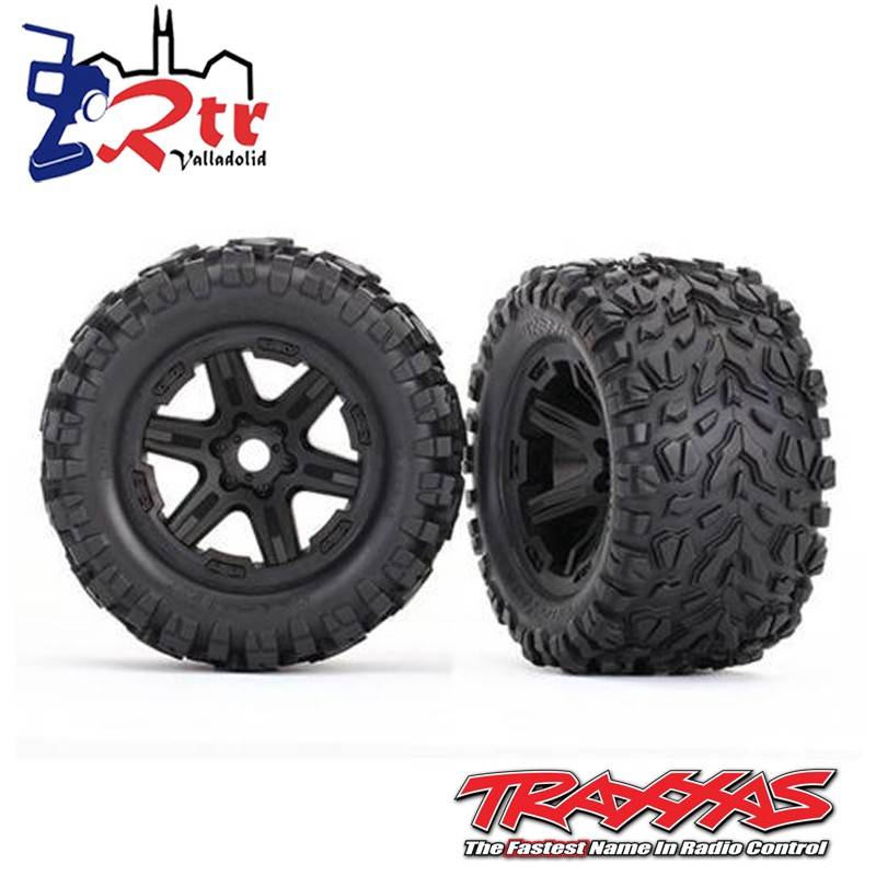 Ruedas Traxxas Talon EXT Negras 17mm TRX8672