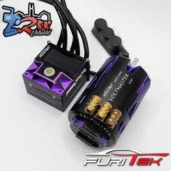 Combo Brushless 10.5T 160A 1/10 Furitek Slidevolt Royal Purputa/Negro Drift