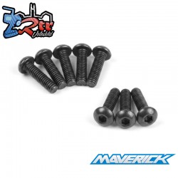 Button Head Screw M3x12mm (Hex-Socket-8pcs)