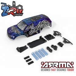 1-10  GORGON Painted Decaled Trimmed Body Set  (Blue-Black)