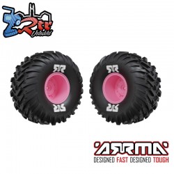 dBoots Cut Chevron MT Tire Set Glued  Pink