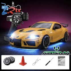 Absima 1/43 4WD Drift-Race Supra RTR - 1087X Amarillo