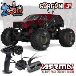 ARRMA Gorgon 1/10 223S 2WD RTR Brushless Monster Truck Rojo Negro