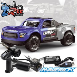 Maverick RC QByte SC Flux Brushless 1/12th SC Truck - Azul