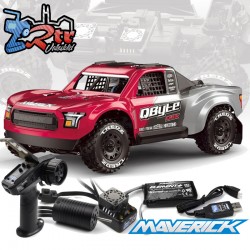 Maverick RC QByte SC Flux Brushless 1/12th SC Truck - Rojo