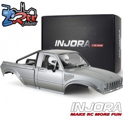 Carrocería Injora IR-60 Rígida con interior para 1/10 Crawler 310-313mm Plata