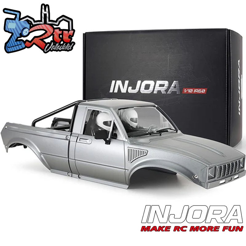 Carrocería Injora IR-60 Rígida con interior para 1/10 Crawler 310-313mm Plata