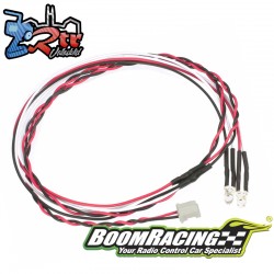 Cable LED Boom Racing KUDU™ 3 mm, rojo, 2 pines, 60 cm