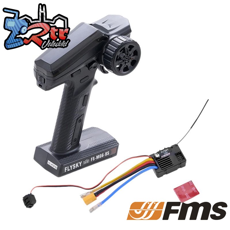 Emisora Mg6 + Receptor Esc R6D FCX10 LC80 Camel 1/10 Escobillas