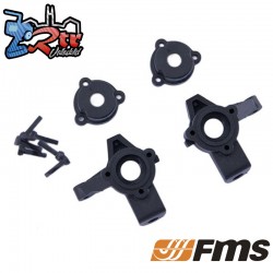 Set de manguetas delanteras FCX10 LC80 - Camel FMS