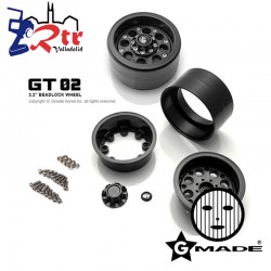 Llantas 2.2″ GT 02 beadlock wheels GM70234 2 Unidades