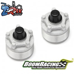 Tapa central para buje de rueda Boom Racing Spectre Serie XT5 Plata