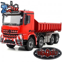 Camión volquete hidráulico Roll Off 8x8 a escala 1/14 RTR