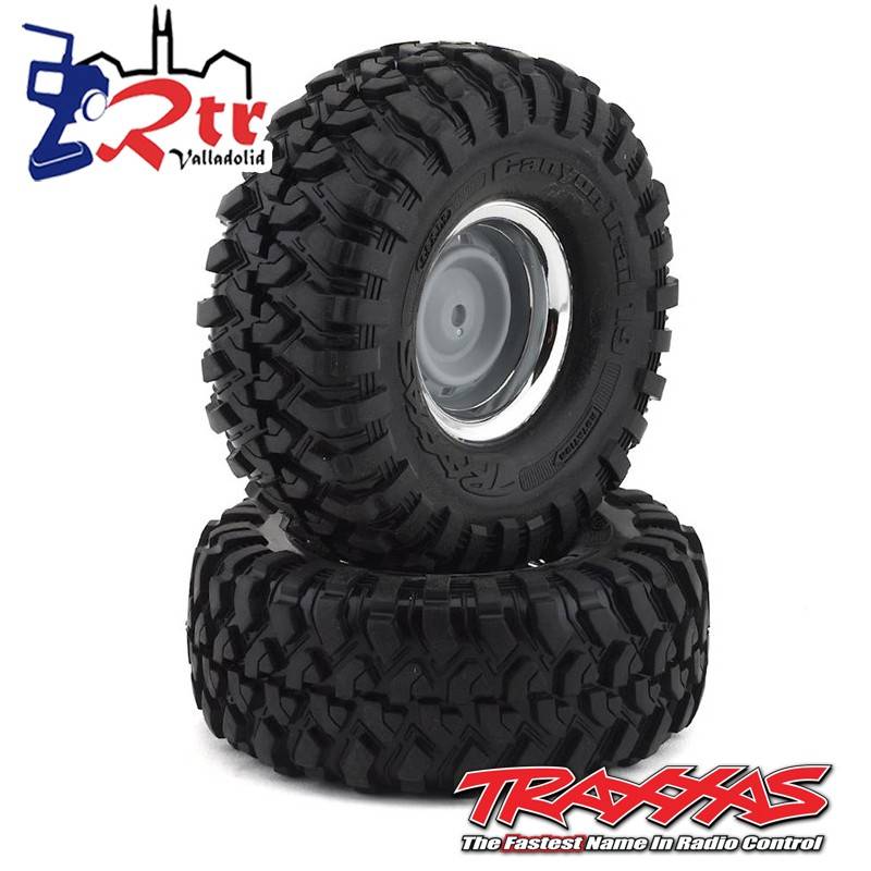 Ruedas Canyon 1.9 Traxxas TRX-4 Llantas cromadas  (2 Unidades) TRA8166