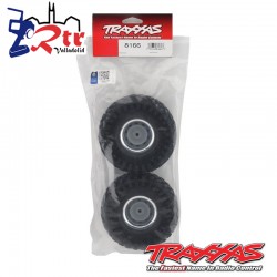 Ruedas Canyon 1.9 Traxxas TRX-4 Llantas cromadas  (2 Unidades) TRA8166