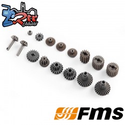 Set completo de corona y piñones 1/12 Land Rover FMS