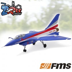 Avion FMS EDF J-10 Gri Con Reflex V3 Azul PNP