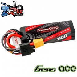 Batería Lipo Gens G-Tech 1100mAh 3S1P 11.1V 60C caja dura XT60