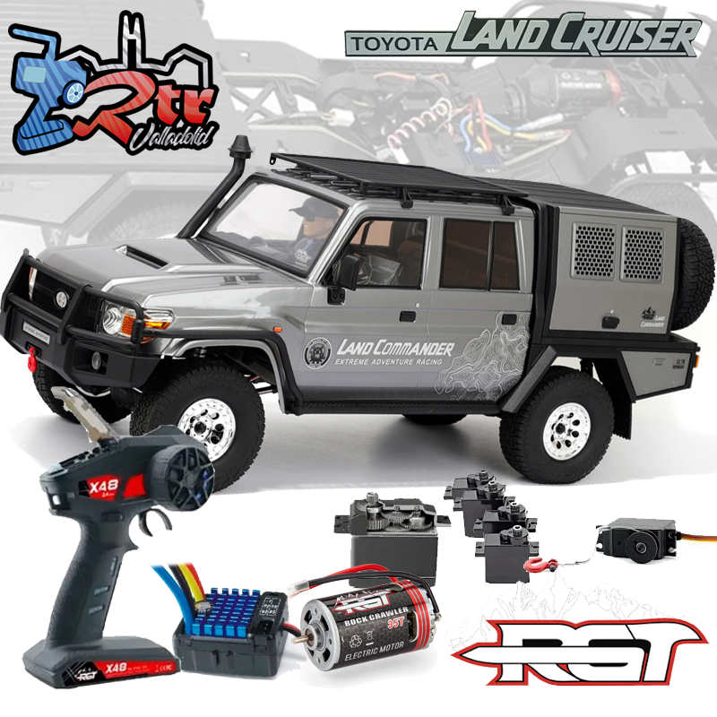 Crawler Toyota LC79 Land Comander 1/10 EX86160 4x4 Gris RTR