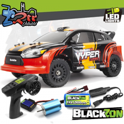 Blackzon Rally Vyper Turbo RX 1/-16 4WD Brushless Rojo negro
