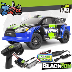Blackzon Rally Vyper RX 1/-16 4WD Escobillas - Azul verde