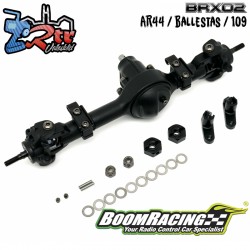 Eje delantero recto PHAT™ Boom Racing BRX80 ballestas, engranajes AR44 HD ensamblado para BRX02 109